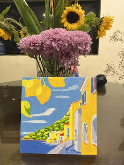 Lemons of Positano Paint by Number Mini Kit