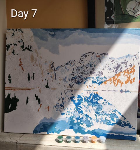 Mountain Mirage Paint by Number Jumbo Kit