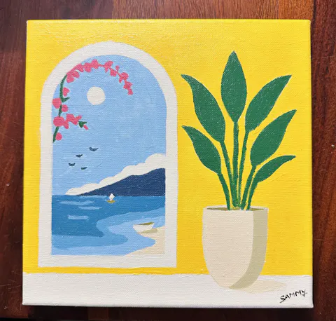 Paradise View Paint by Number Mini Kit