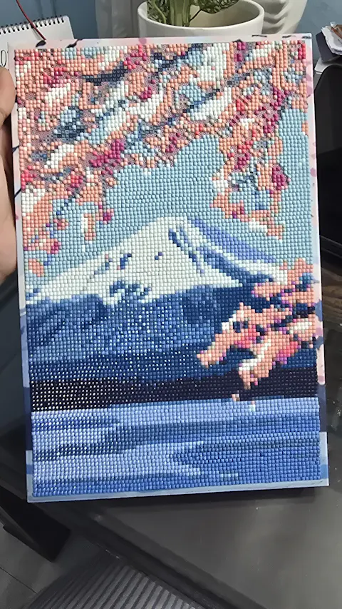 Mount Fuji Sparkle-Splosion Diamond Painting Kit