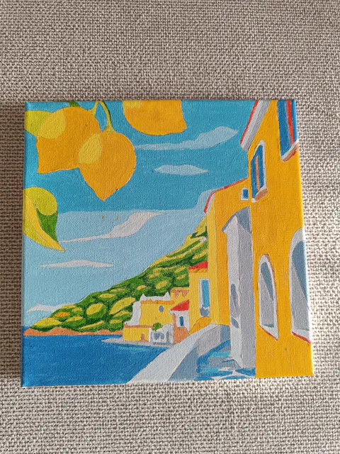 Lemons of Positano Paint by Number Mini Kit