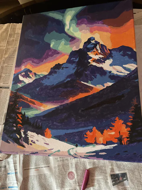 Northern Lights Paint by Number Jumbo Kit