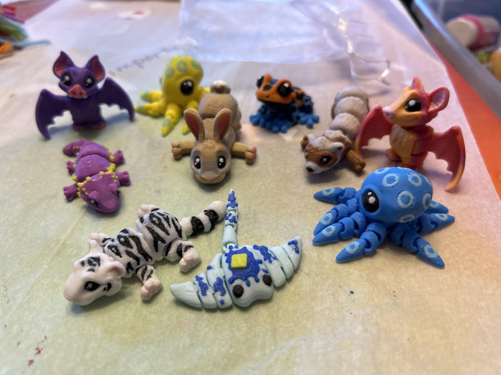 3D Printed Mini Fidget Creatures