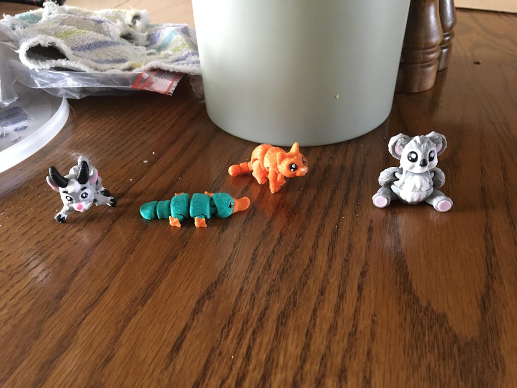 3D Printed Mini Fidget Creatures