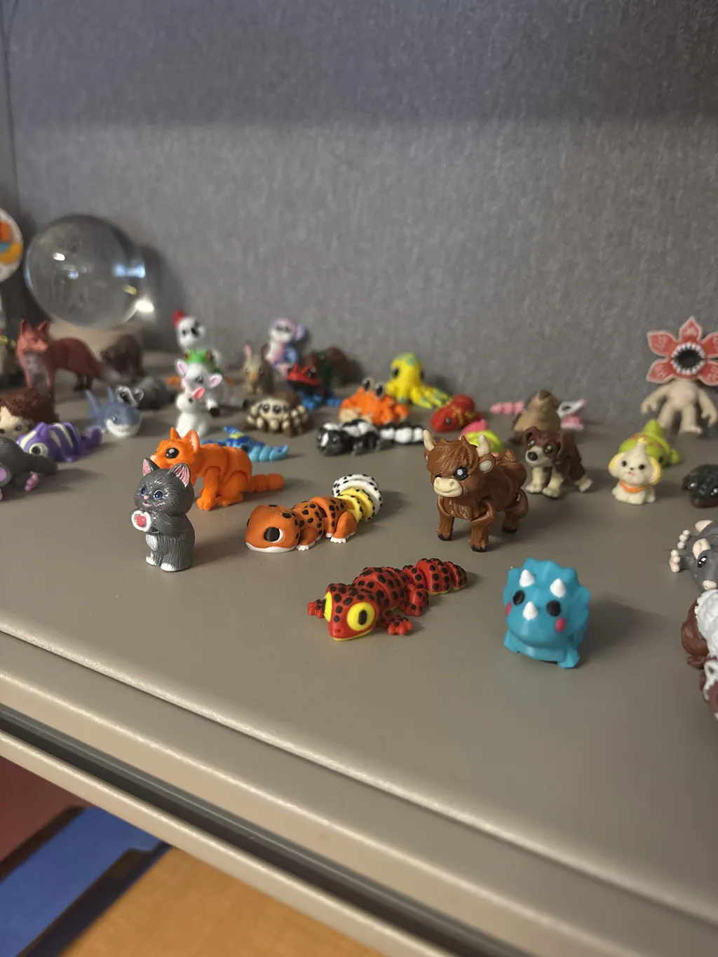 3D Printed Mini Fidget Creature Toy Pack – Articulated Party Favor Gift