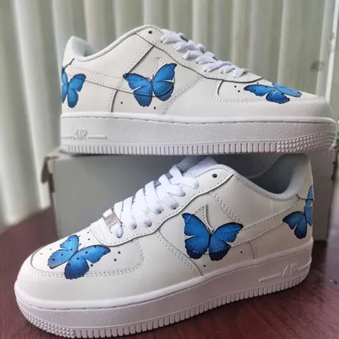 Blue Butterfly Custom Sneaker