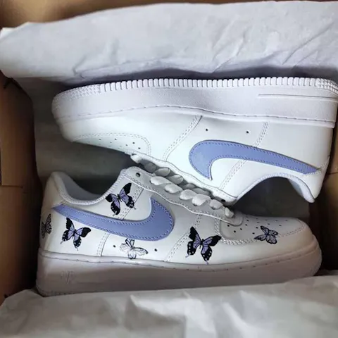 Purple Butterfly Custom Sneaker