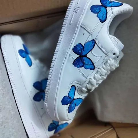 Blue Butterfly Custom Sneaker