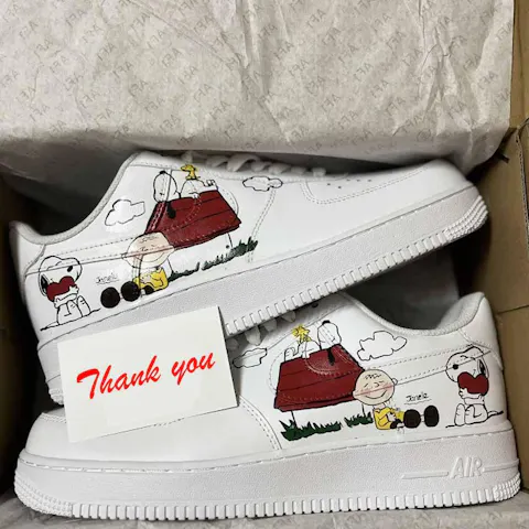 Snoopy Dog Cartoon Custom Sneaker Air Force 1