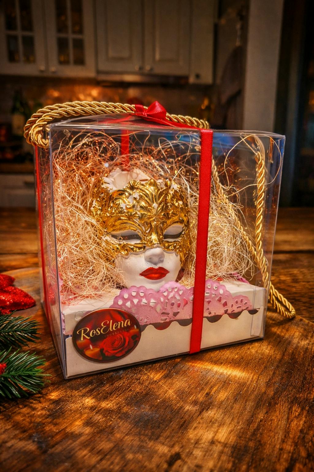 Cutii transparente cu bază albă și mâner (set 25 buc)