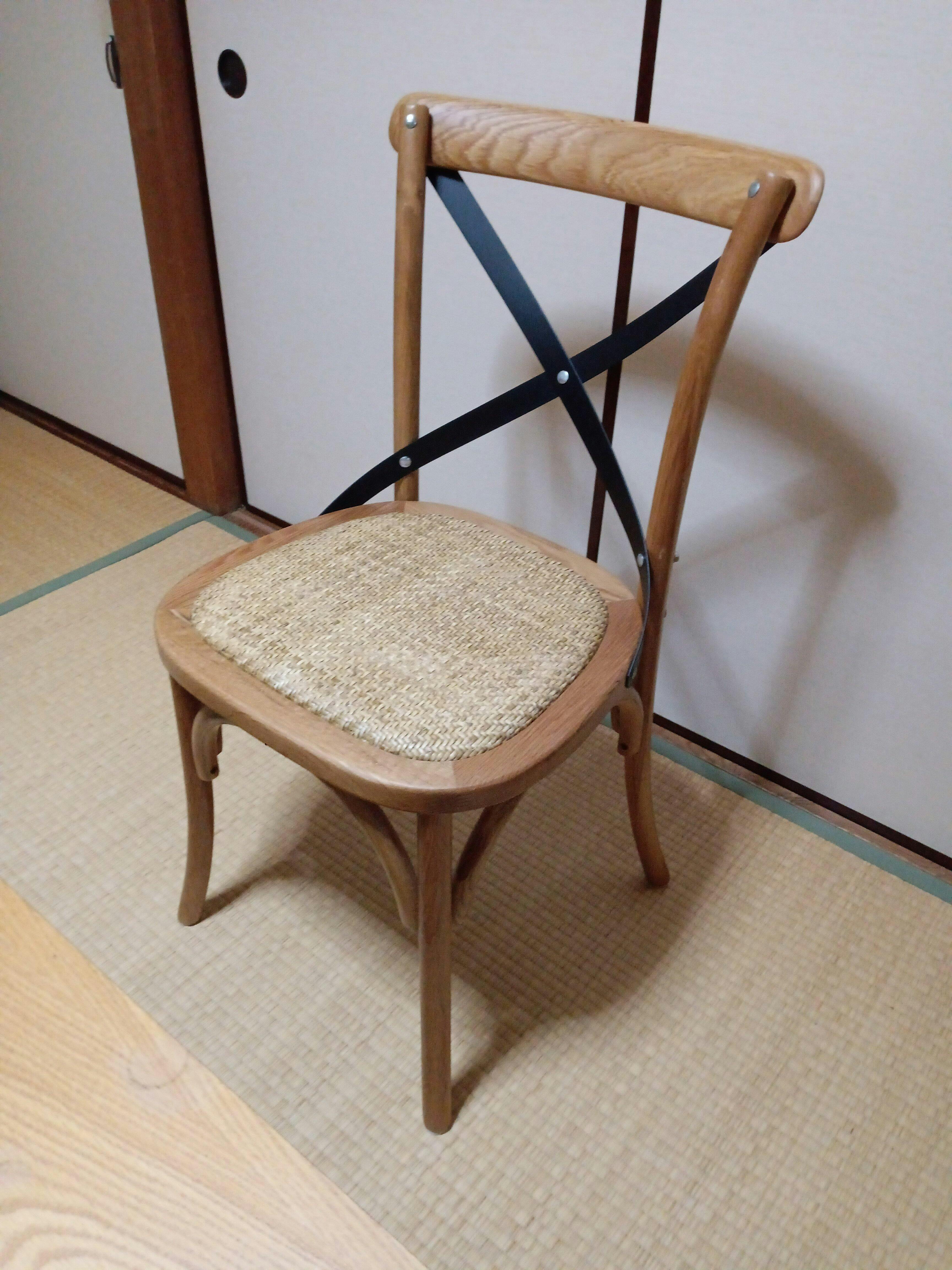 クロスバック ダイニングチェア ライトブラウン | 家具・インテリア