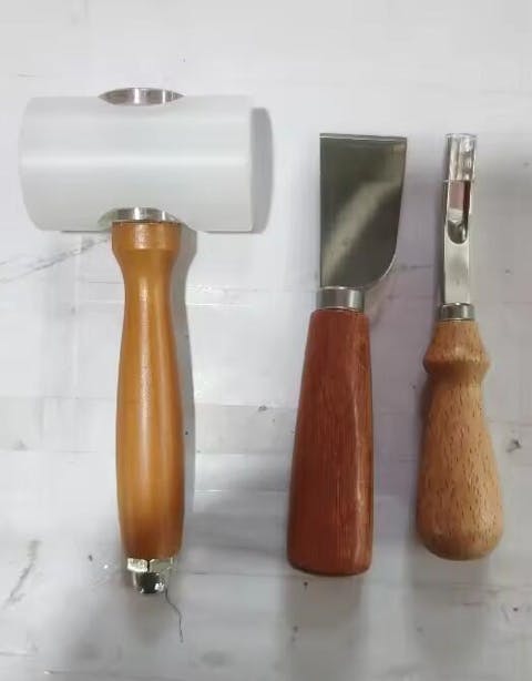 Wooden Handle Nylon Hammer For Leather Carving