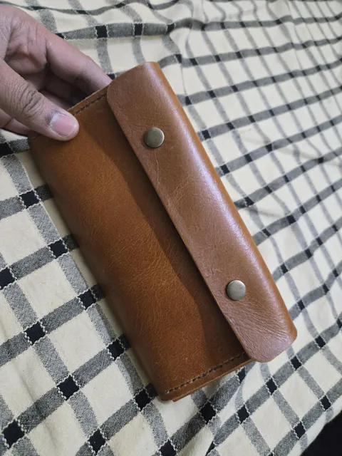 Vintage Burgundy Color Smooth Leather Sheet