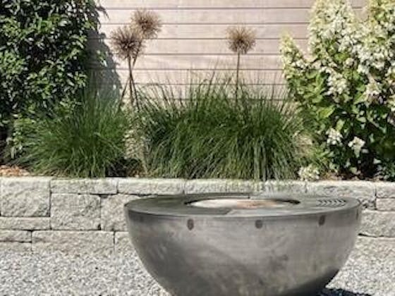 Feuerschale mit Grillring 100, Edelrost