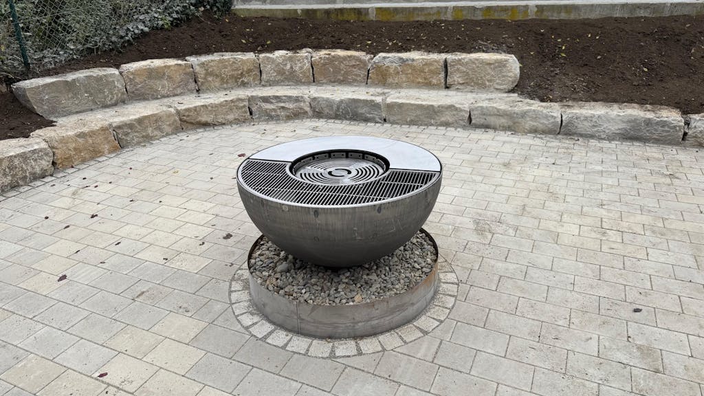 Feuerschale mit Grillring 100, Edelrost