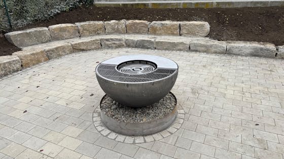 Feuerschale mit Grillring 100, Edelrost