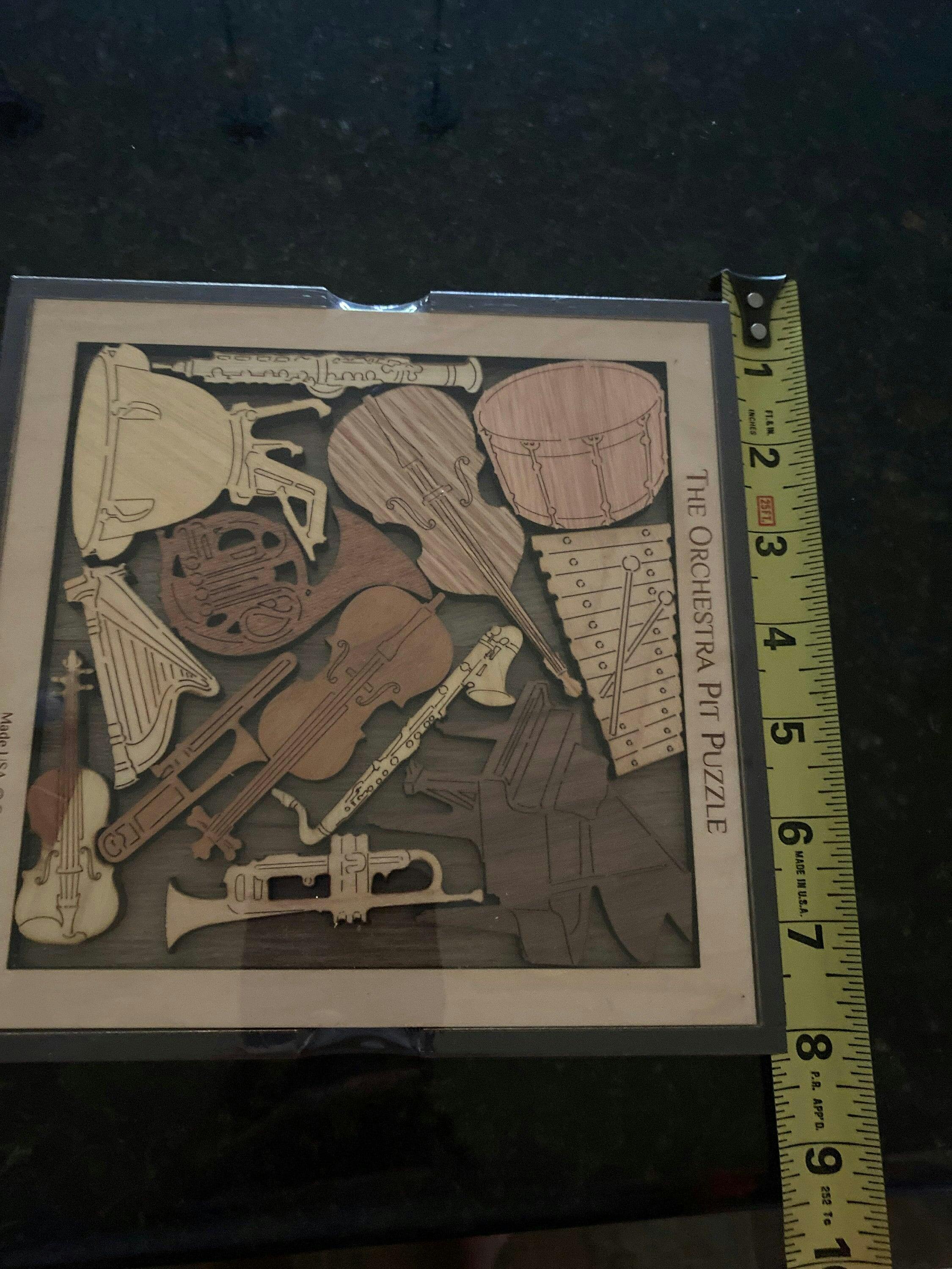 Orchestra Pit Wood Puzzle | Personalizable Gift for Musicians