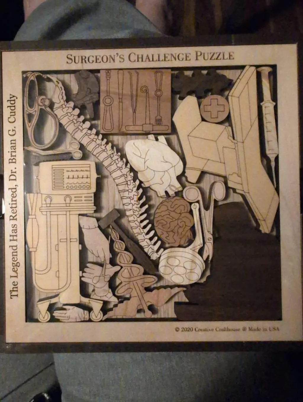 Surgeon's Wood Puzzle | Personalized Gift
