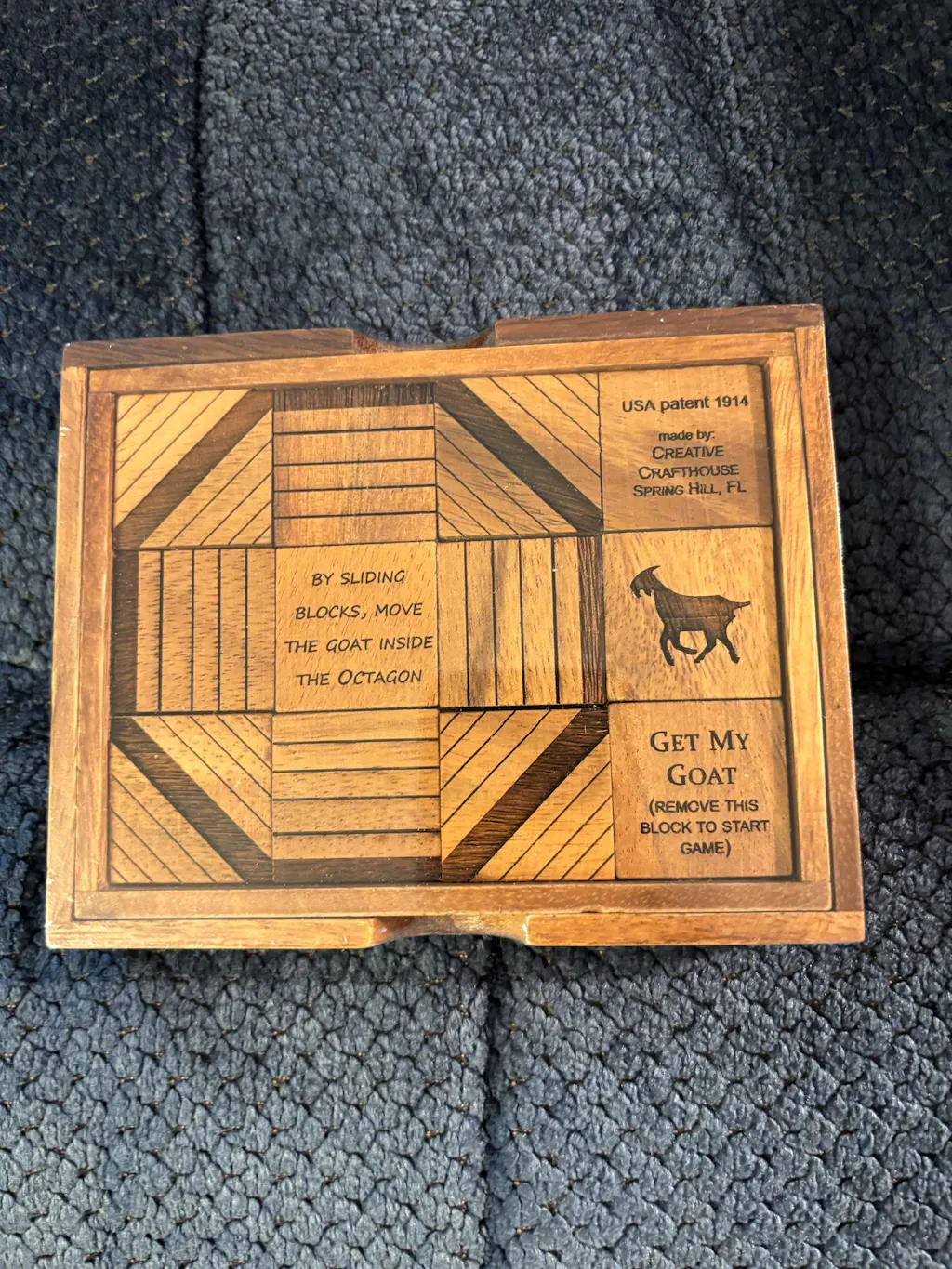 Get My Goat Wood Puzzle | Sliding Block Wooden Brain Teaser