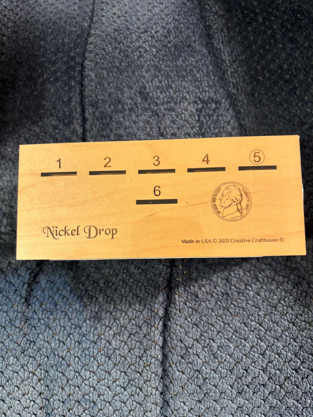 Nickel Drop Game | Personalized Wooden Bar Game