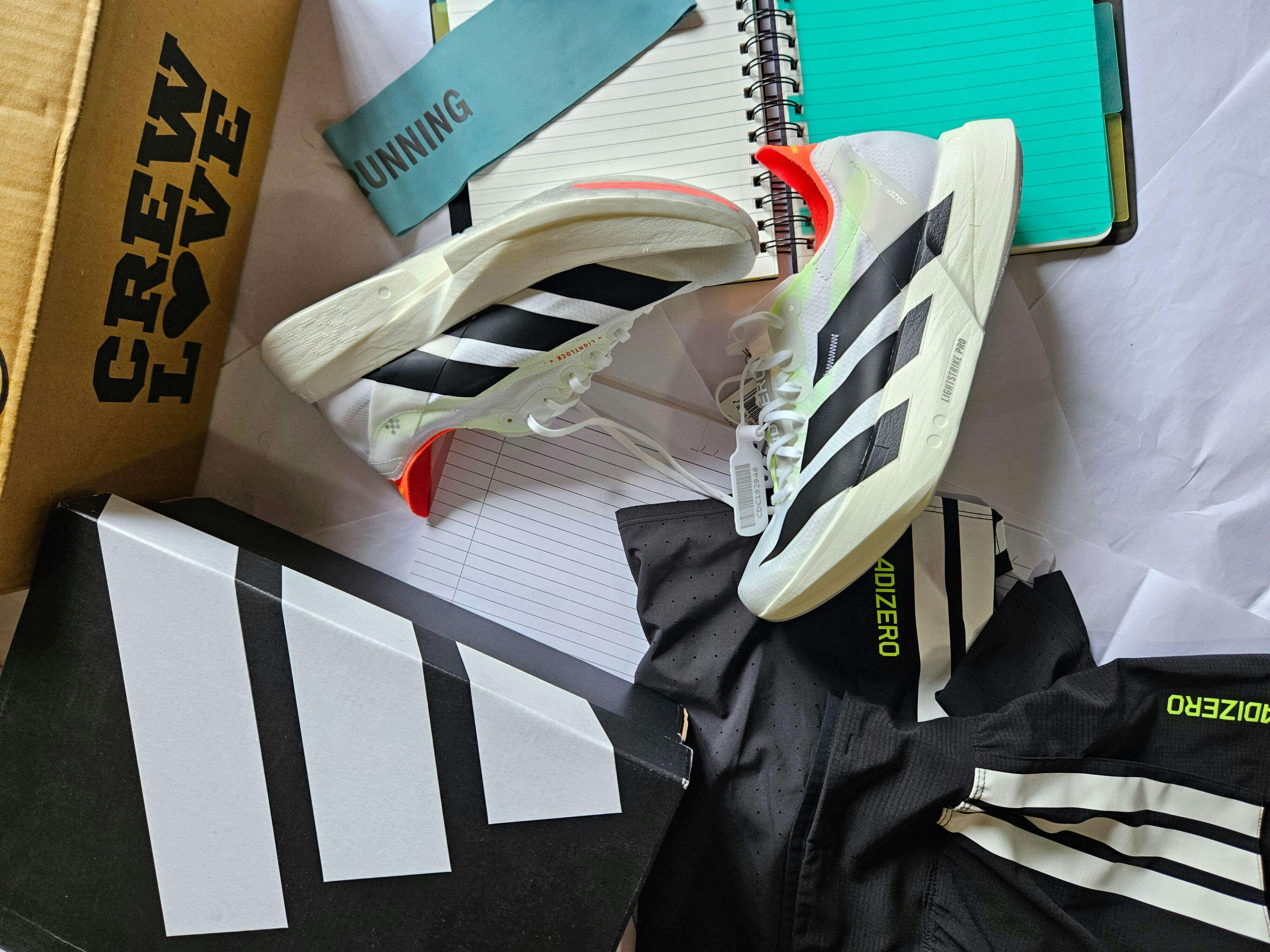adidas Adizero Adios Pro 4 White Black Red