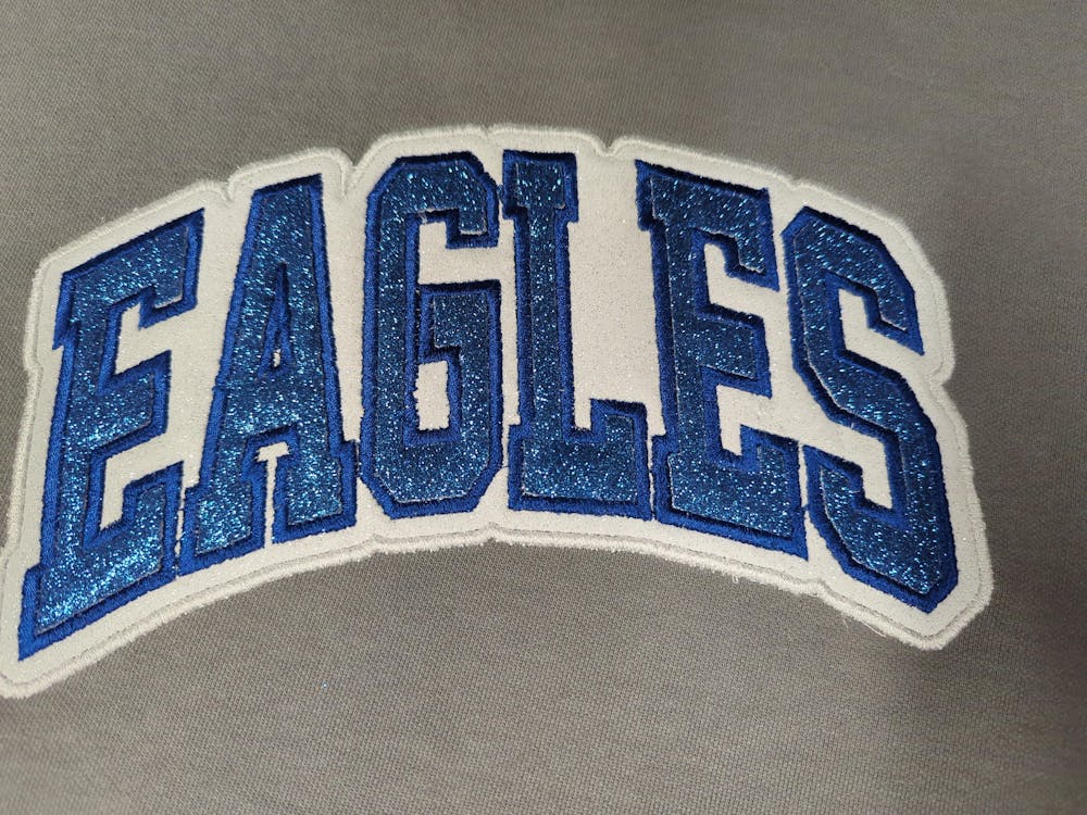 Custom College Style Satin Stitch Double Applique Machine Embroidery Design