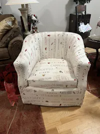 Chic Barrel Chair Slipcover Modern Style Armchair Tub Chair Club Chair Cover