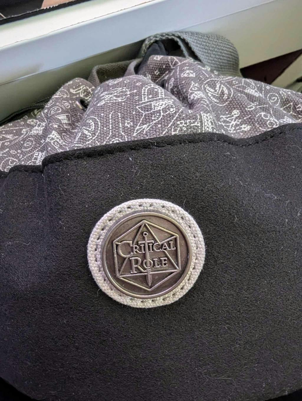 Bailey's Gray Dice Bag of Hoarding Critical Role
