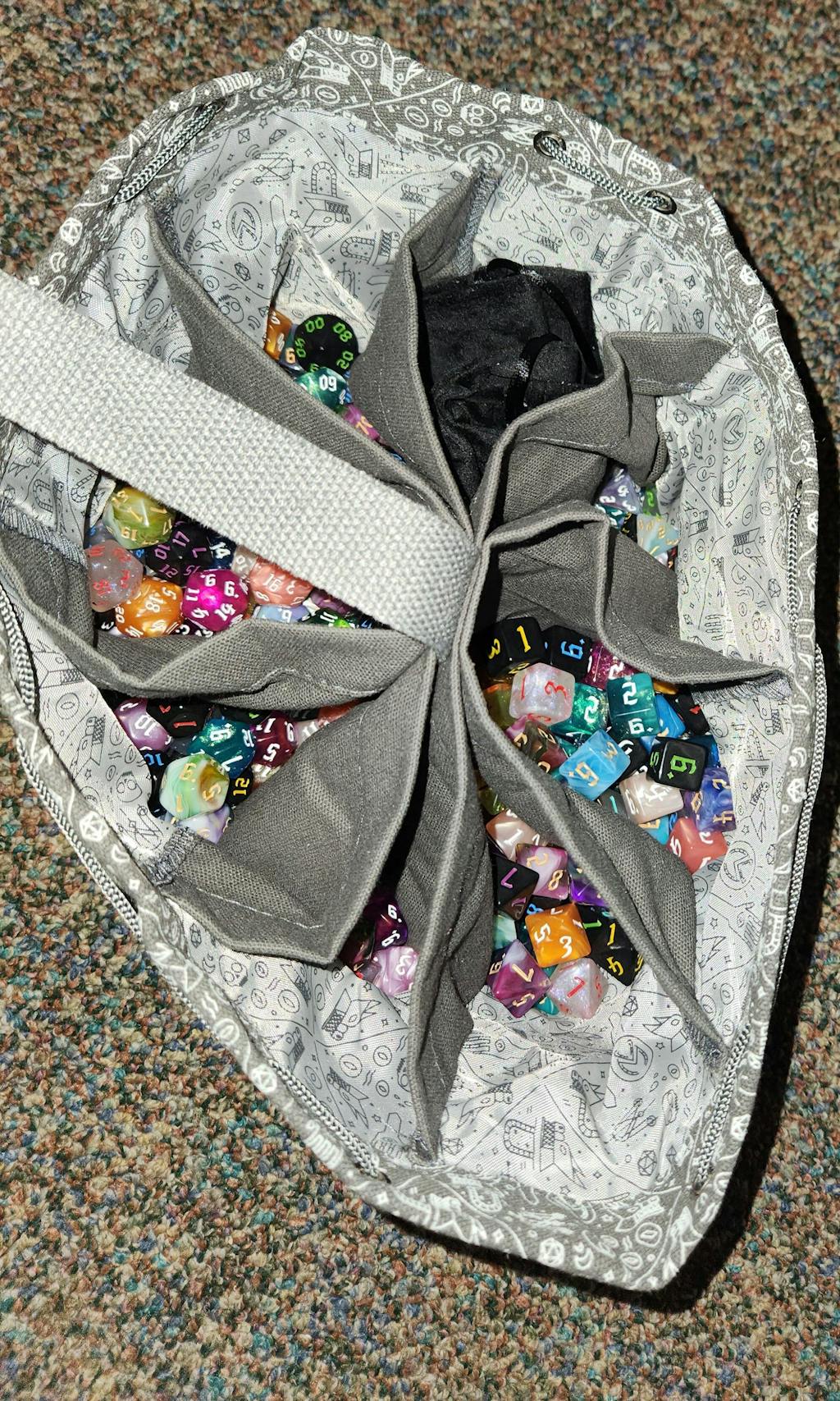 Bailey's Gray Dice Bag of Hoarding Critical Role