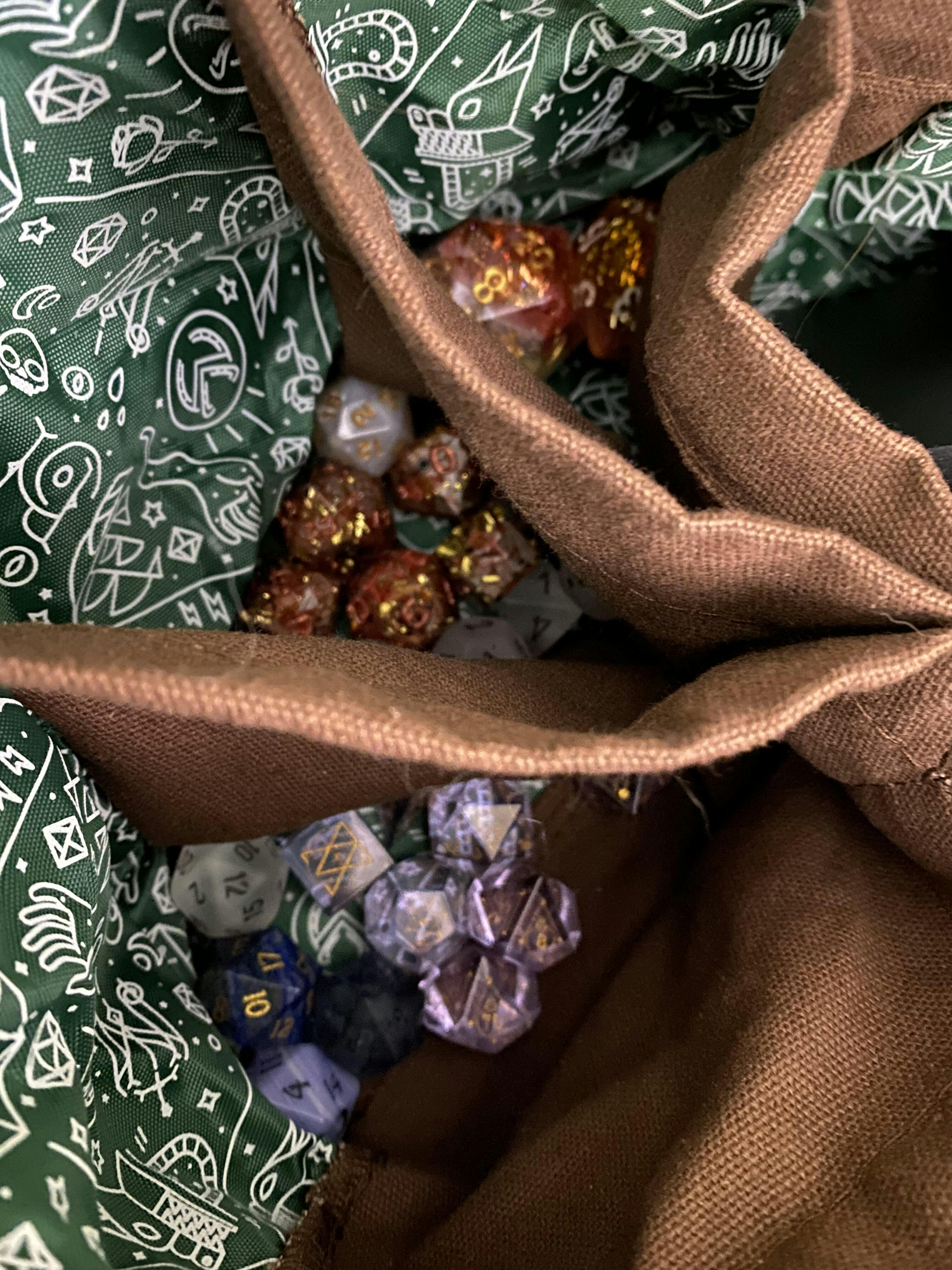 Bailey's Green Dice Bag of Hoarding Critical Role