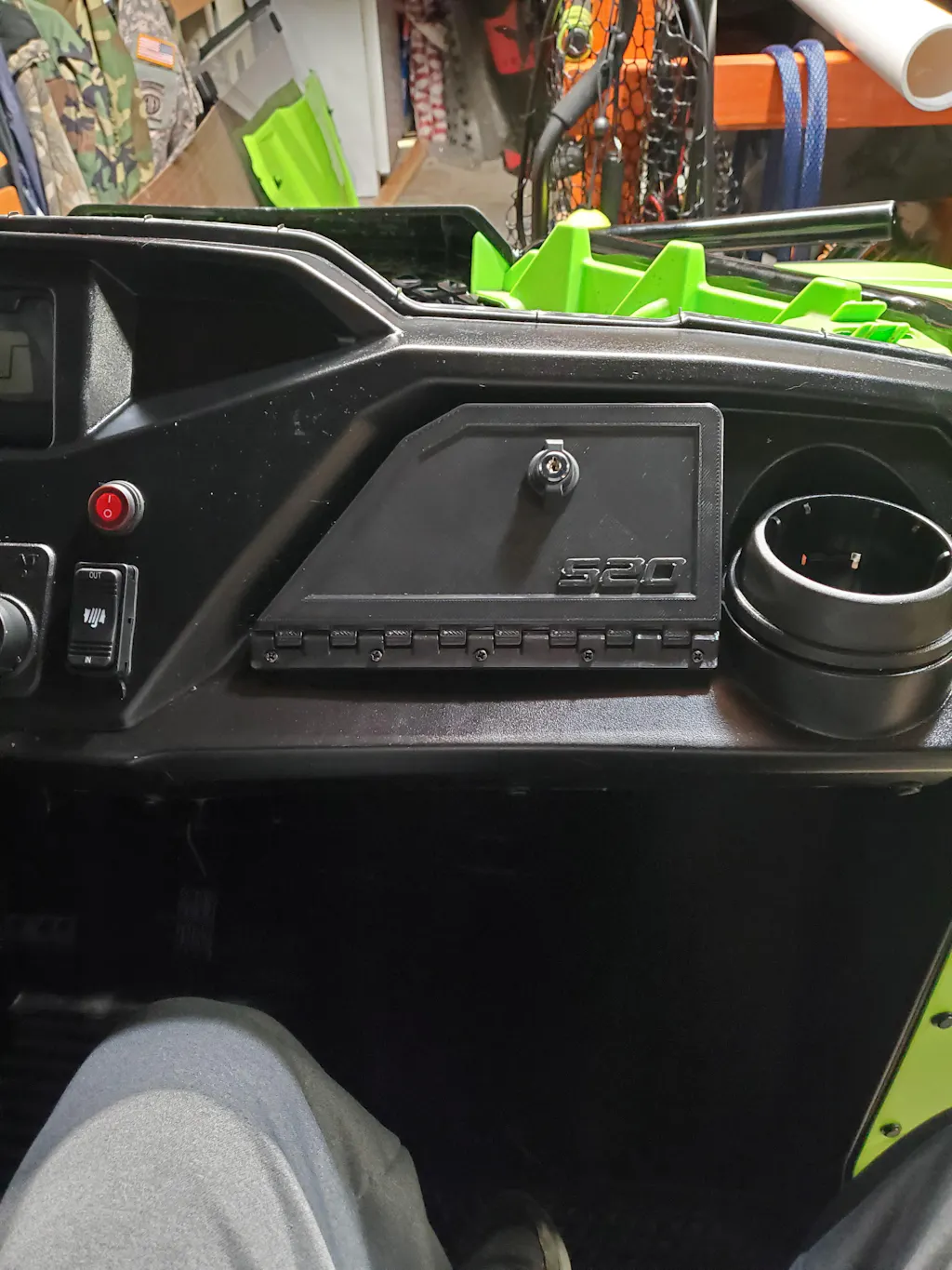 Get the Locking Pioneer 500 520 glove box for indash storage