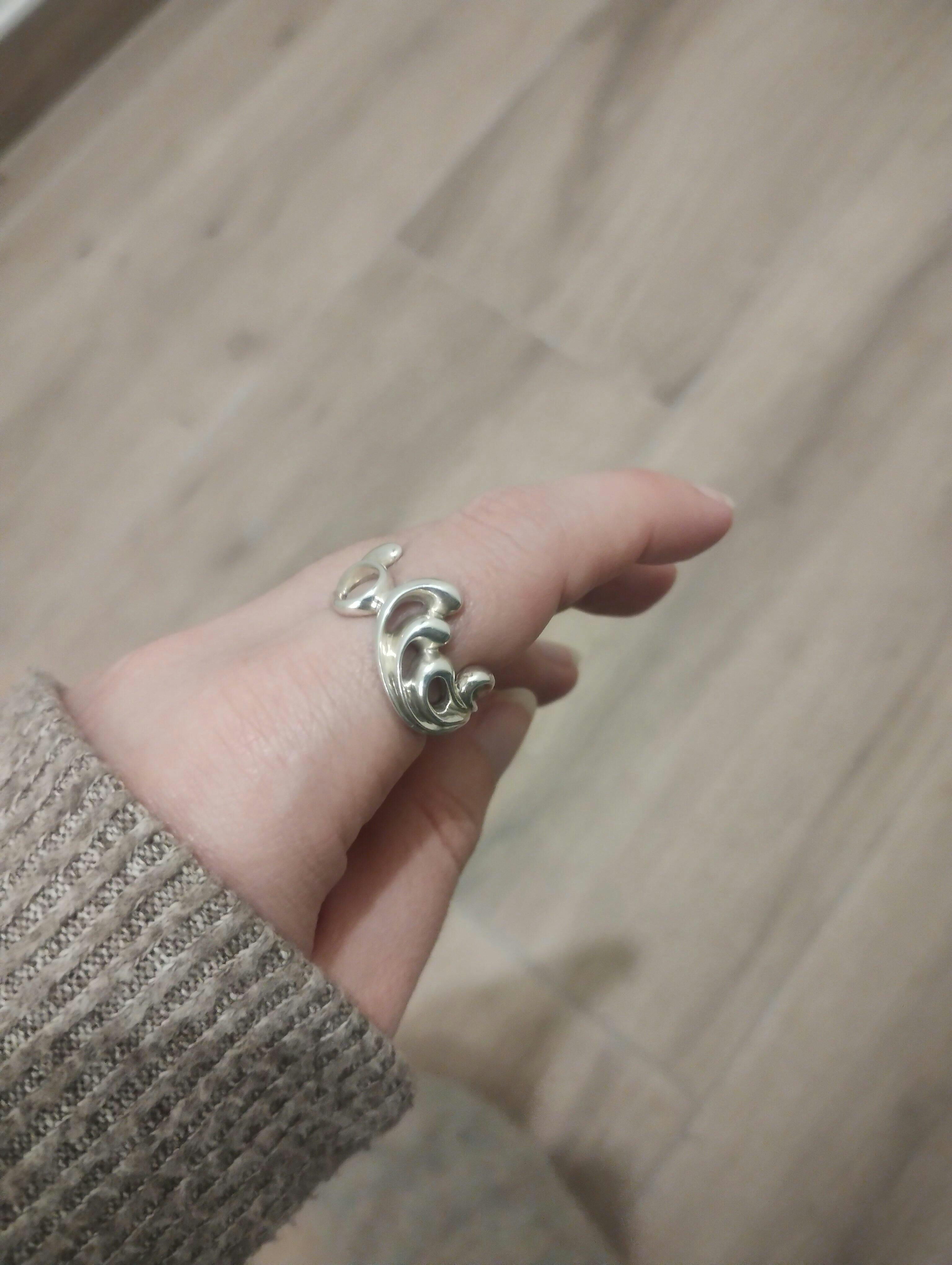 Distinctive Unisex Aria Ring handmade in 925 Silver by Crush Jewel BCN