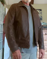 Men's 1930s Biker Jacket, Matte Black