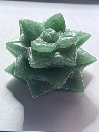 Green Aventurine Crystal Succulent Plant