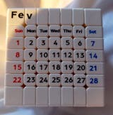 7x7 Magnetic Calendar Cube(Free Shipping)
