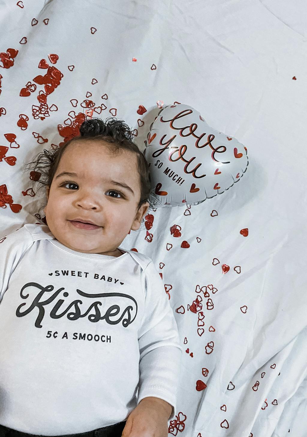 Sweet Baby Kisses | White Onesie | Black Writing - Cuddle Sleep Dream