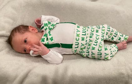 Lucky Shamrock St Patrick's Day Leggings - Unisex - Cuddle Sleep Dream