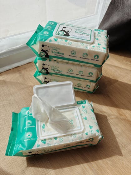 Bamboo Eco Water Wipes - 4 Pack