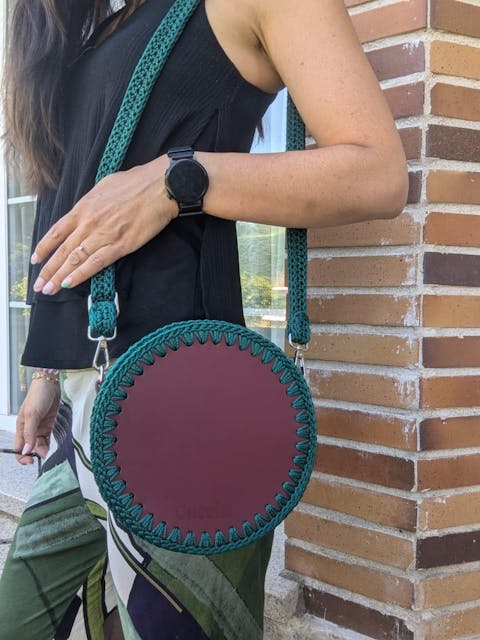 Bolso Redondo Yulia S Burdeos