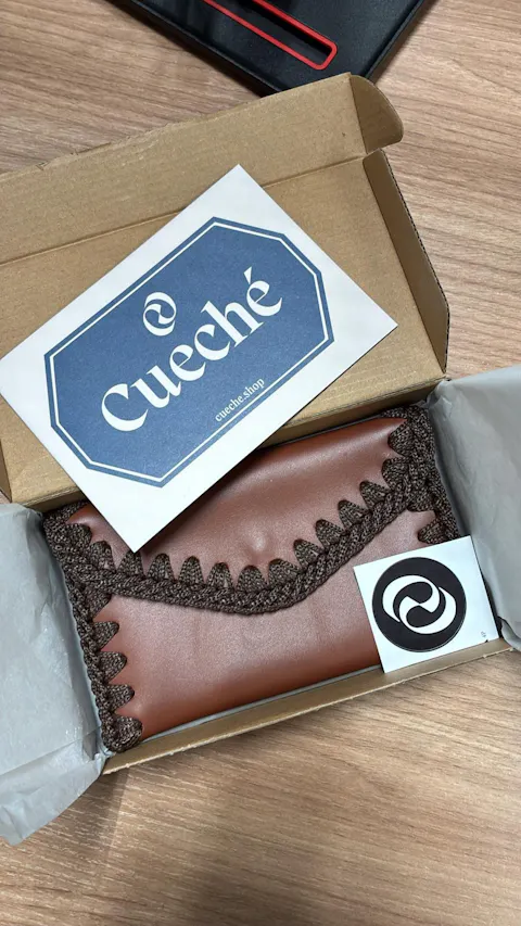 Cartera de Cuero Marrón