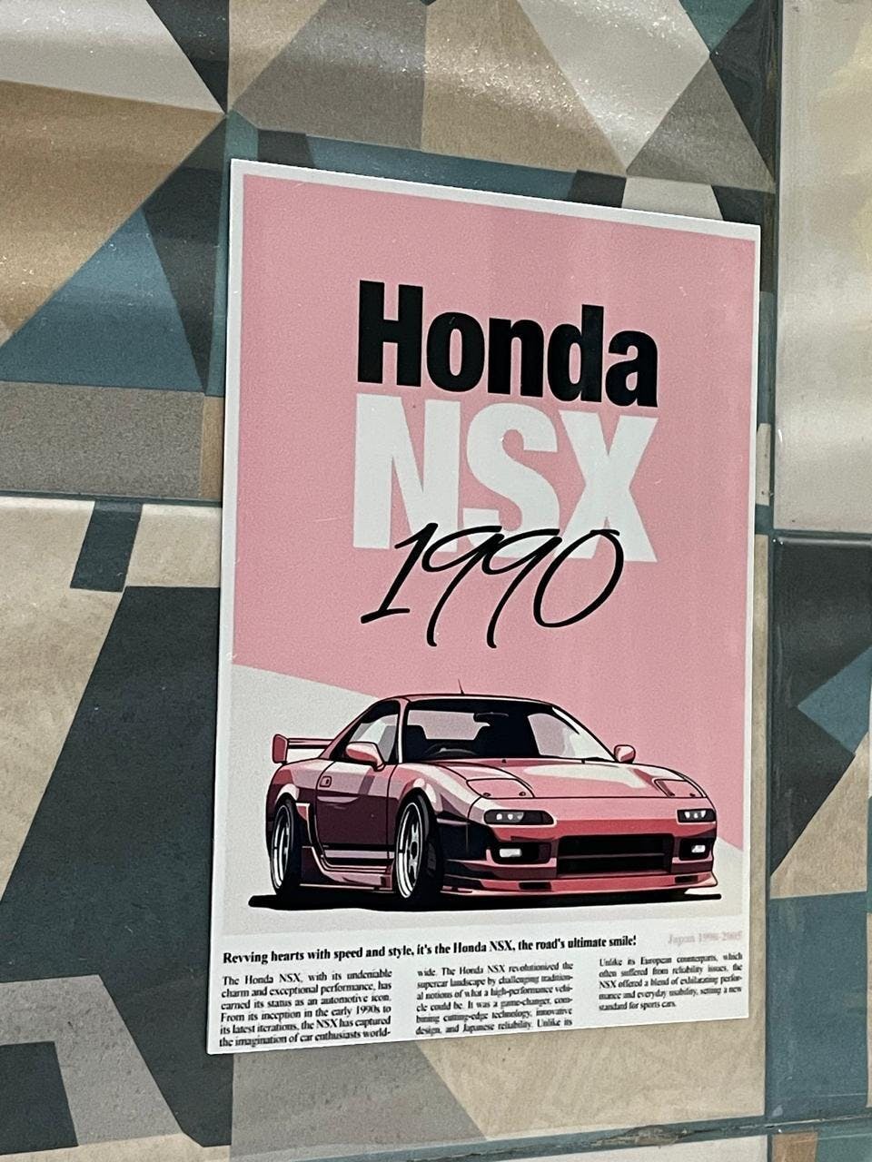 NSX 1990 Pop Culture Aesthetic Metal Poster by Culltique