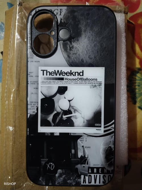 The Weeknd House of Balloon Spotify Glass Phone Case Cover