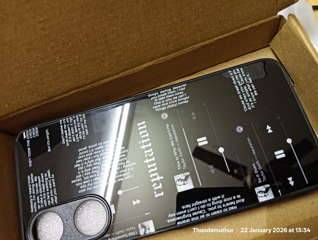 Taylor Swift Reputation Spotify Glass Phone Case Cover