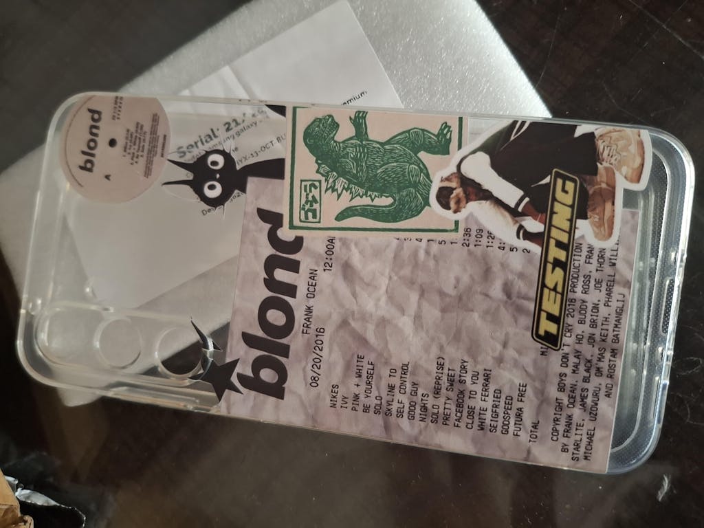 Frank Ocean Blond Aesthetic Silicone Clear Case