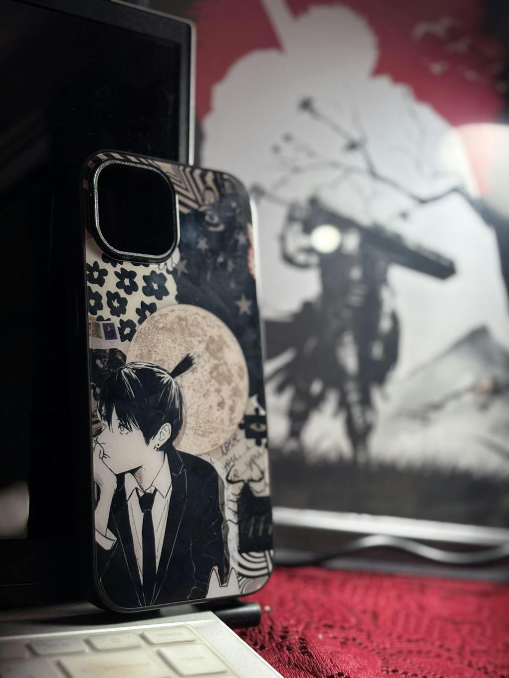 Chainsaw Man Aki Anime Glass Phone Case Cover