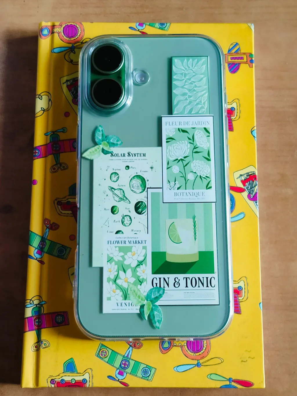 Green Aesthetic Silicone Clear Case