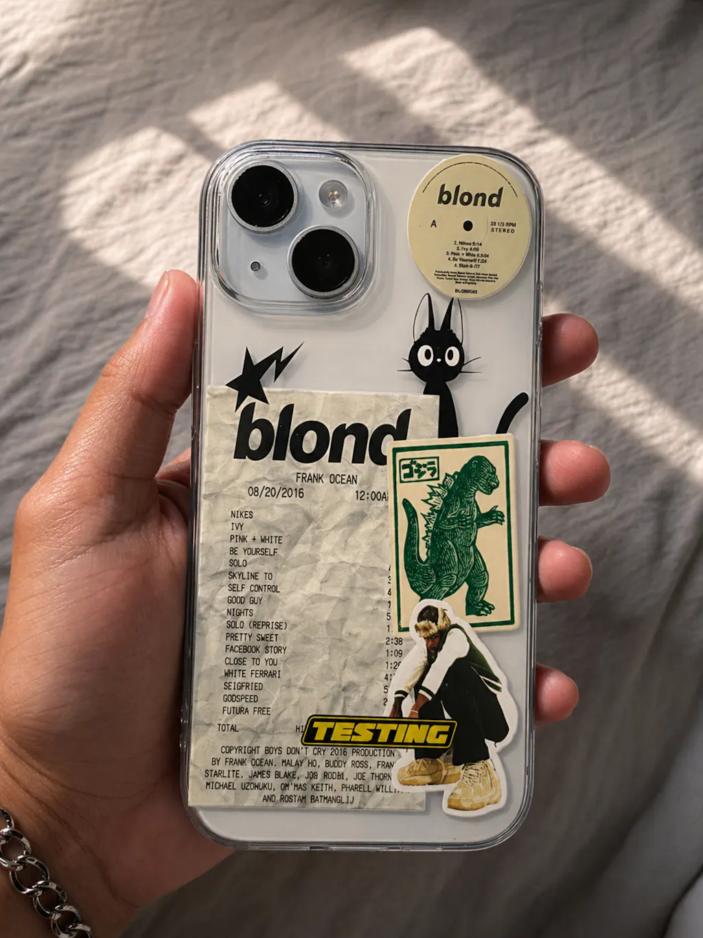 Frank Ocean Blond Aesthetic Silicone Clear Case