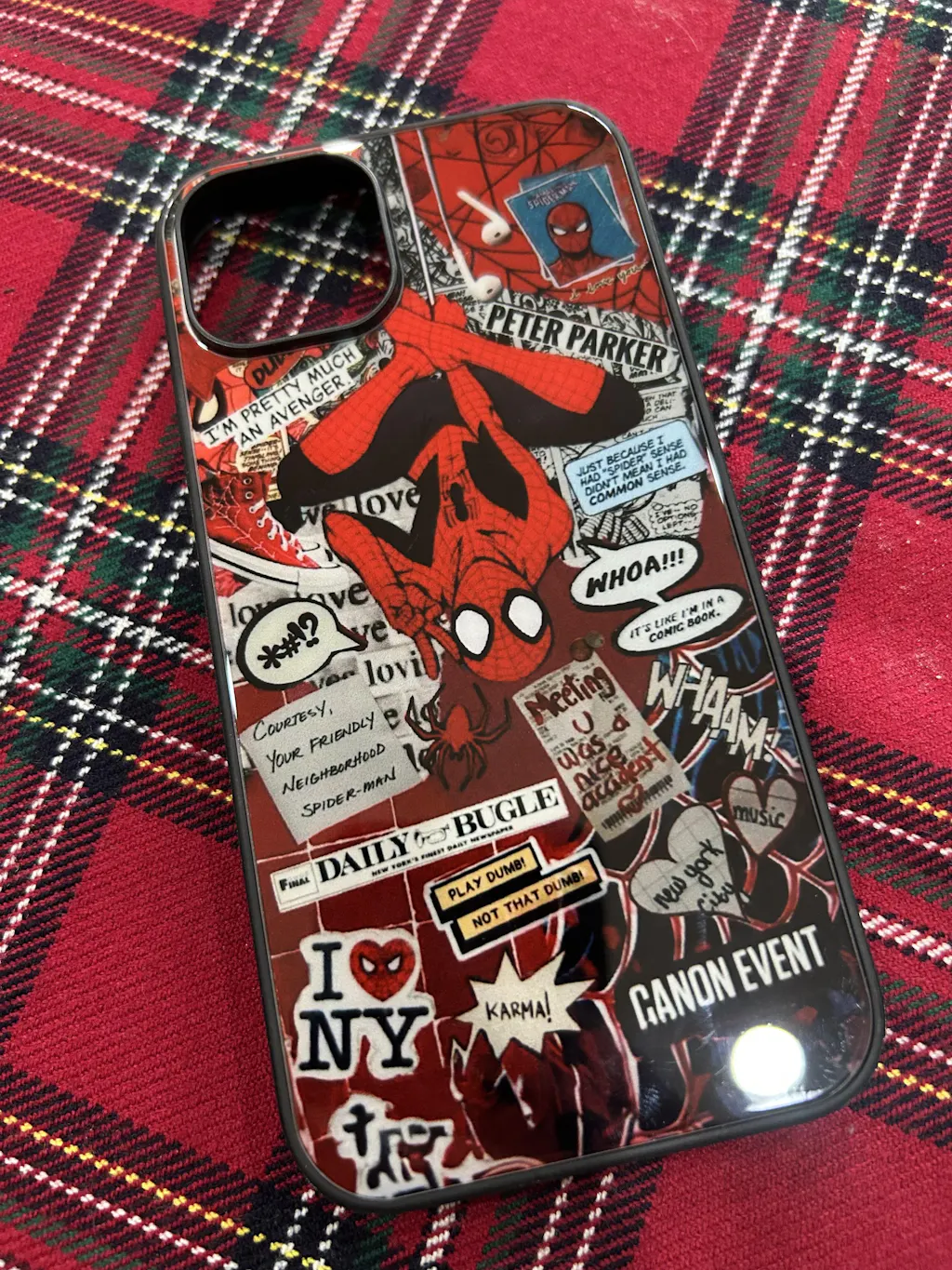 Spider-Man Aesthetic Glass Phone Case Cover