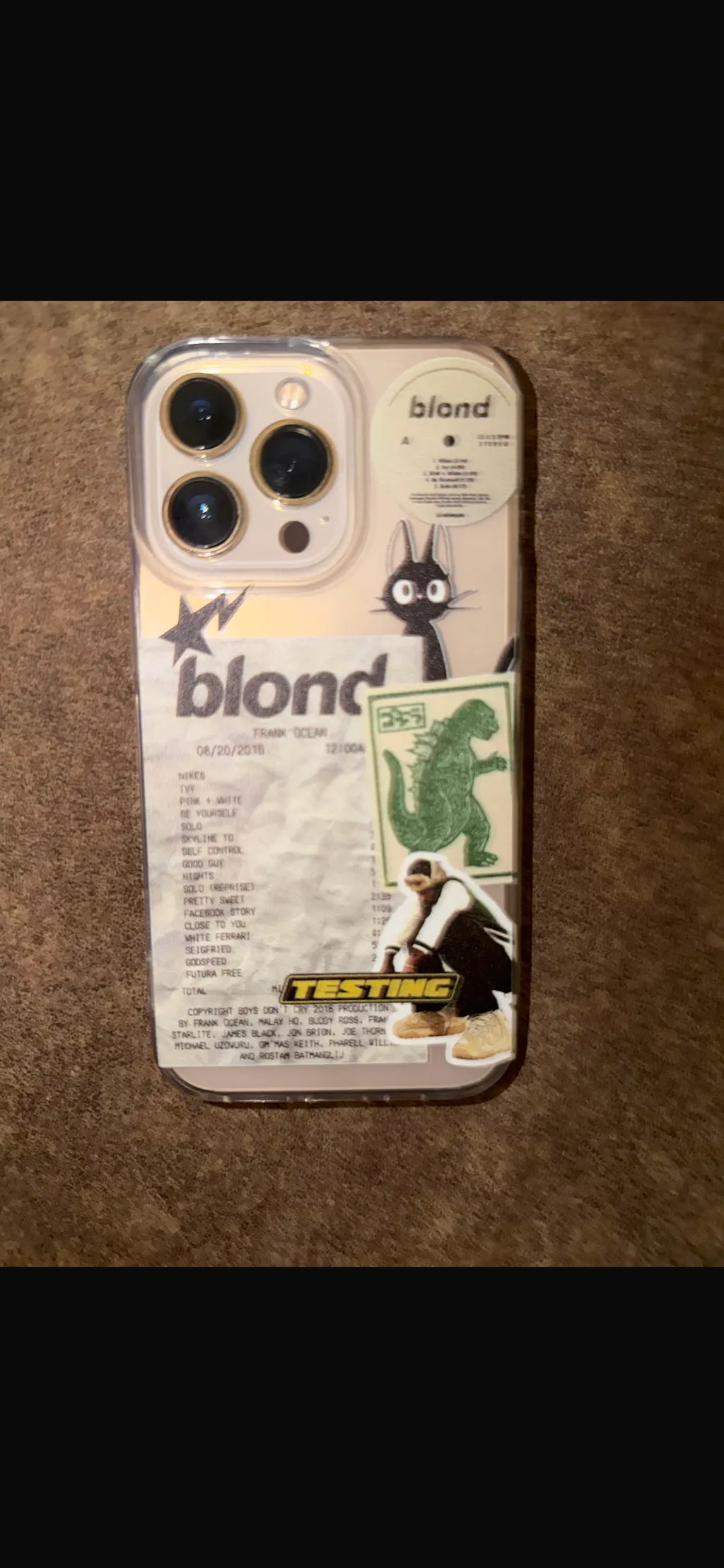 Frank Ocean Blond Aesthetic Silicone Clear Case