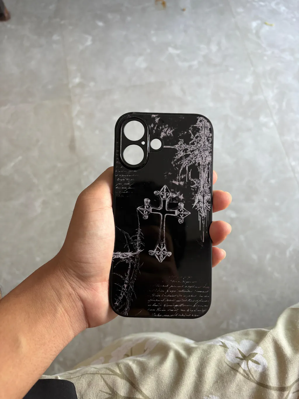 Gothic Cybersigilism Glass Phone Case Cover